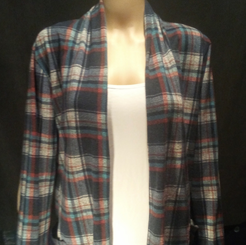 Flannel cardigan